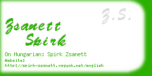 zsanett spirk business card